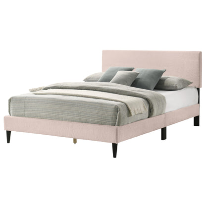 Galano Bayson Brooklyn Queen Size Bed Frame with Fabric Headboard, Heavy Duty Mattress Foundation, No Box Spring Needed, 64.17" D x 83.46" W x 43.11" H, Grey