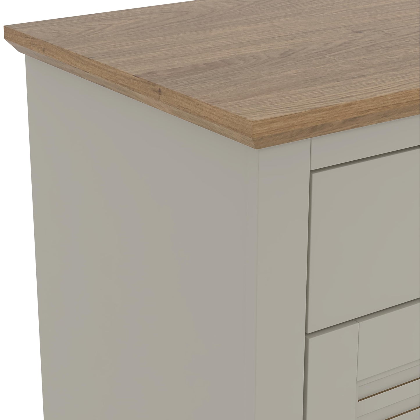 Galano Milan 3 Door 2 Drawer Sideboard - Cabinet Storage Organizer for Your Home - Storage Sideboard - Adjustable Shelves - Warm Grey Oak