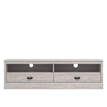 Galano Bristol Wide TV Unit - Entertainment Centre 55" TV 2 Doors 2 Shelves Storage - TV Stand Cabinet for Living Room - Large Storage - Dusty Grey Oak