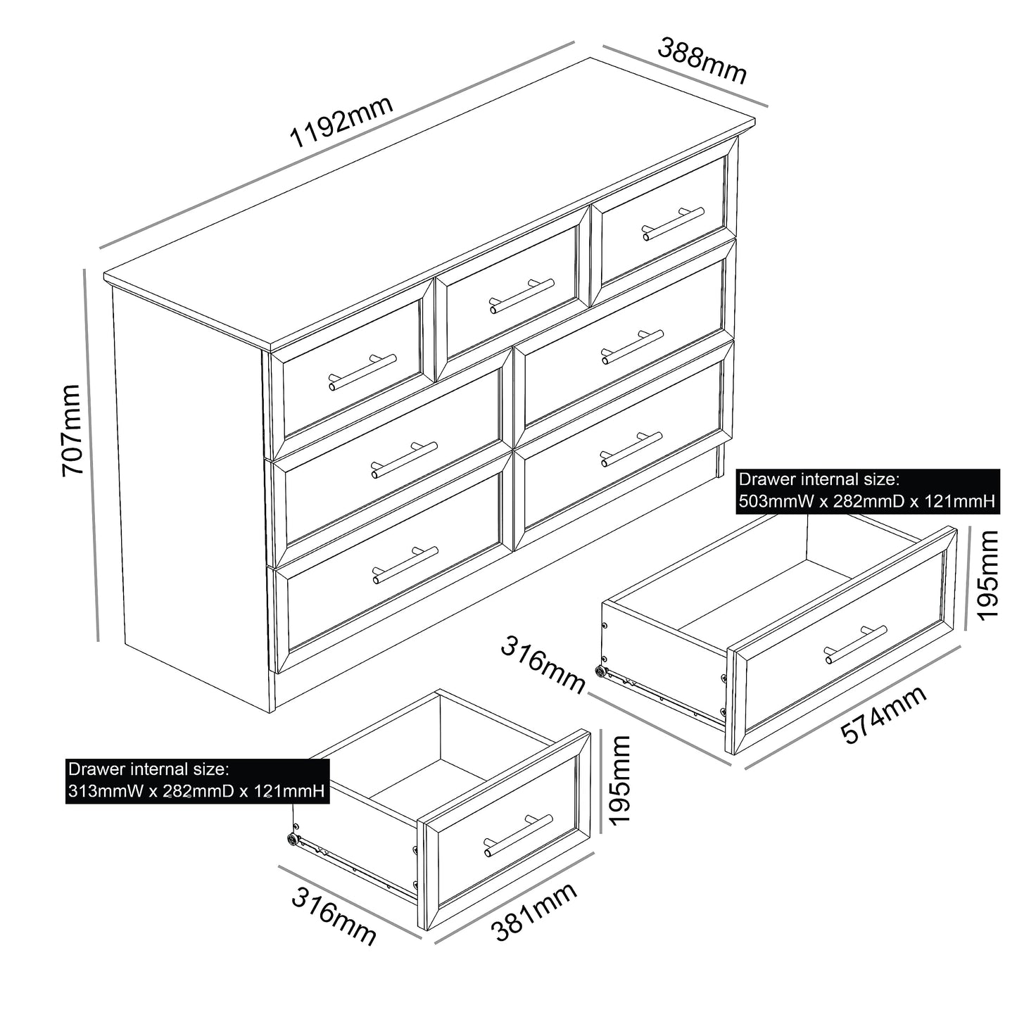 Galano Cleverton 4 Drawer Chest - Chest of Drawers with Storage for Bedroom - Closet Organizers and Storage Cabinet for Hallway, Entryway (Light Grey/Oak)