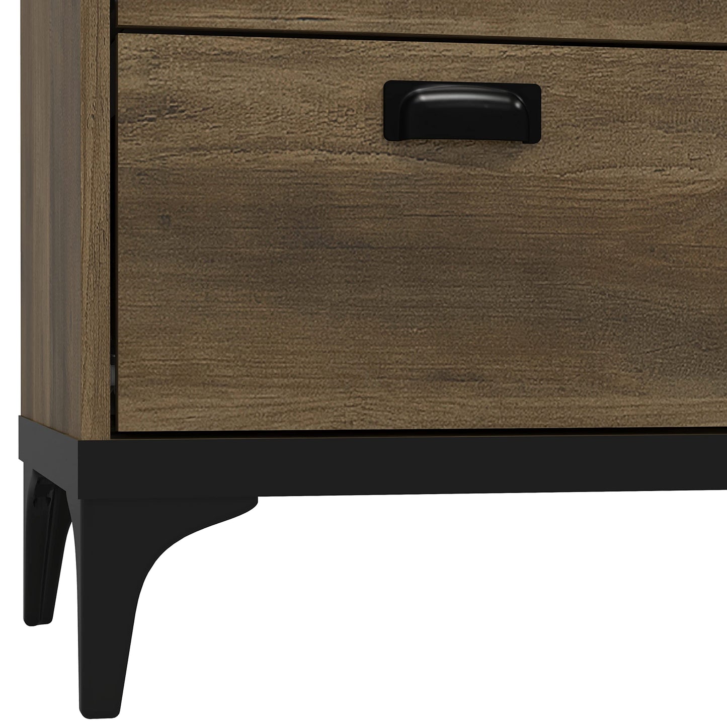 Galano Lawrence 2 Drawer Bedside Table - Bedside Dresser for Bedroom - Organizers and Storage Cabinet for Hallway, Entryway, Living Room, (Knotty Oak)