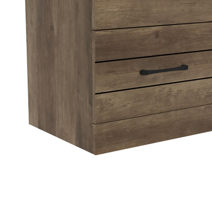 Galano Elis 2 Drawer Nightstand, Bedside Table, Night Stand for Bedroom, End Table, Sofa Side Table for Living Room, 15.8" D x 18.9" W x 23.6" H, Dusty Grey Oak