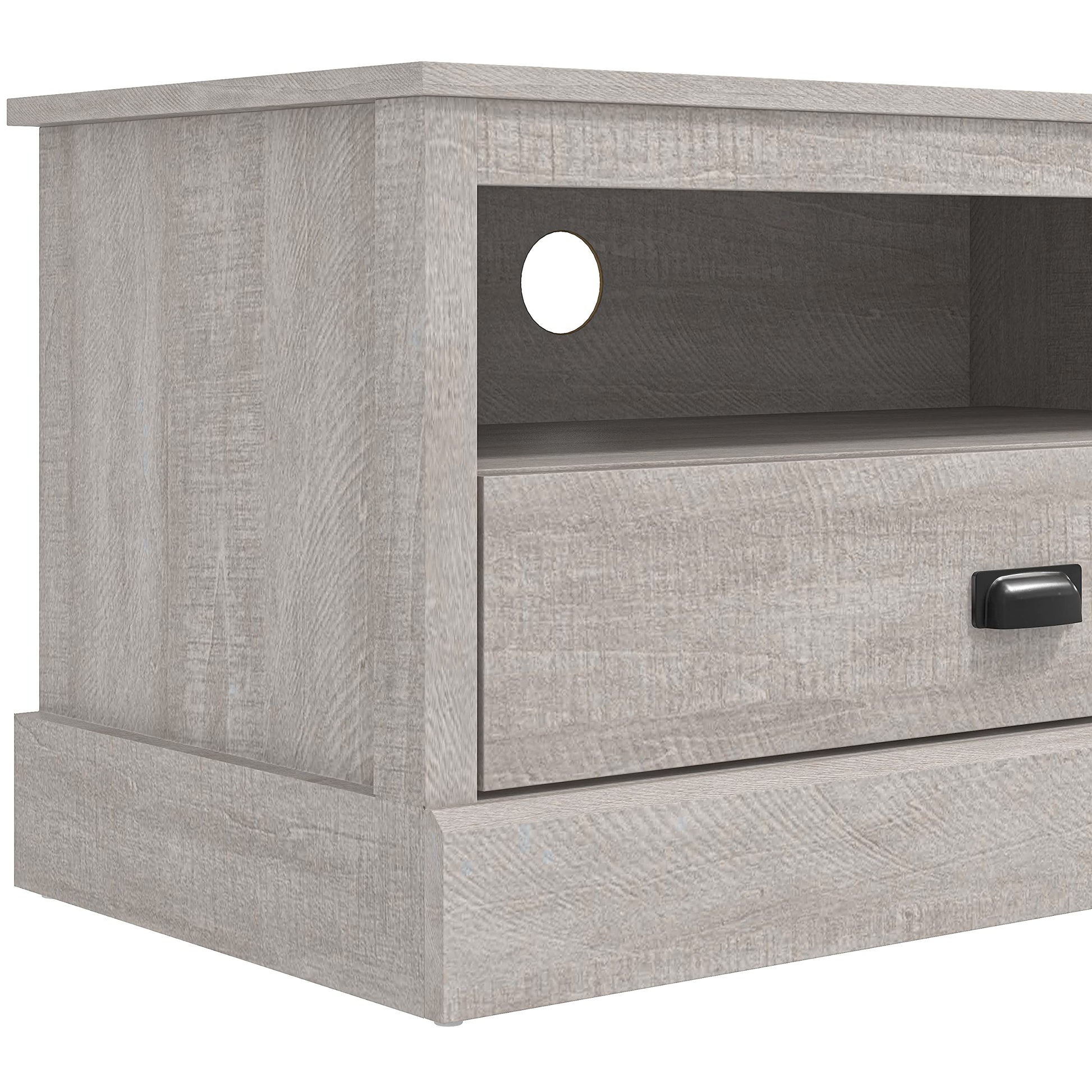 Galano Bristol Wide TV Unit - Entertainment Centre 55" TV 2 Doors 2 Shelves Storage - TV Stand Cabinet for Living Room - Large Storage - Dusty Grey Oak