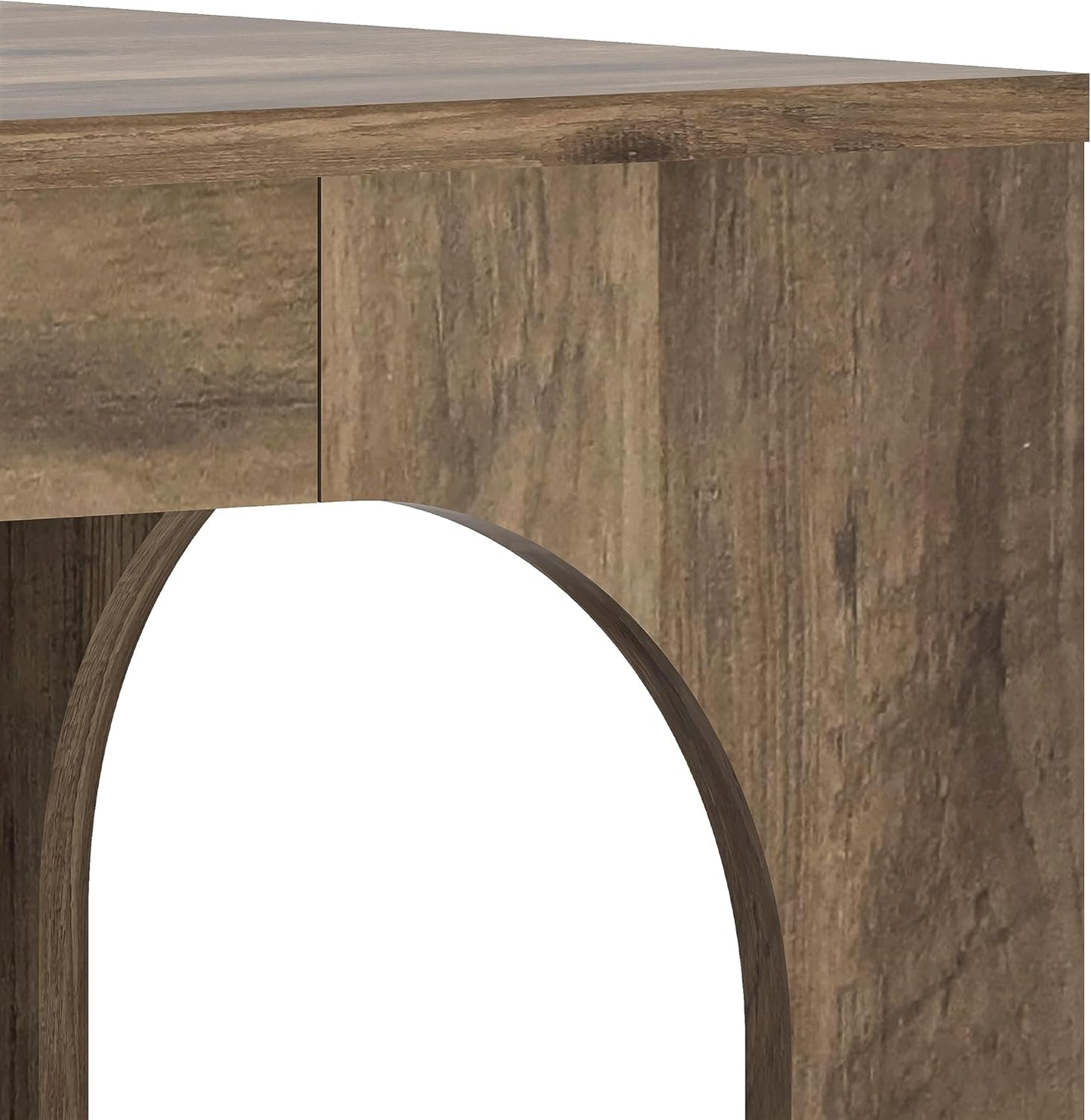 Galano Doyle Sofa Console Table, Bookshelf with Storage, Entryway Table, Living Room Tables, Living Room Furniture, Side Table, End Table, Easy Assembly, 47.1" D x 15.6" W x 30.0" H, Knotty Oak