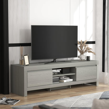 Galano Cubbot Wide TV Unit - Entertainment Centre for up to 55" TV - TV Unit with 2 Drawers with Centre Shelf - TV Stand Cabinet for Living Room - Dark Grey