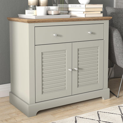 Galano Milan 3 Door 2 Drawer Sideboard - Cabinet Storage Organizer for Your Home - Storage Sideboard - Adjustable Shelves - Warm Grey Oak