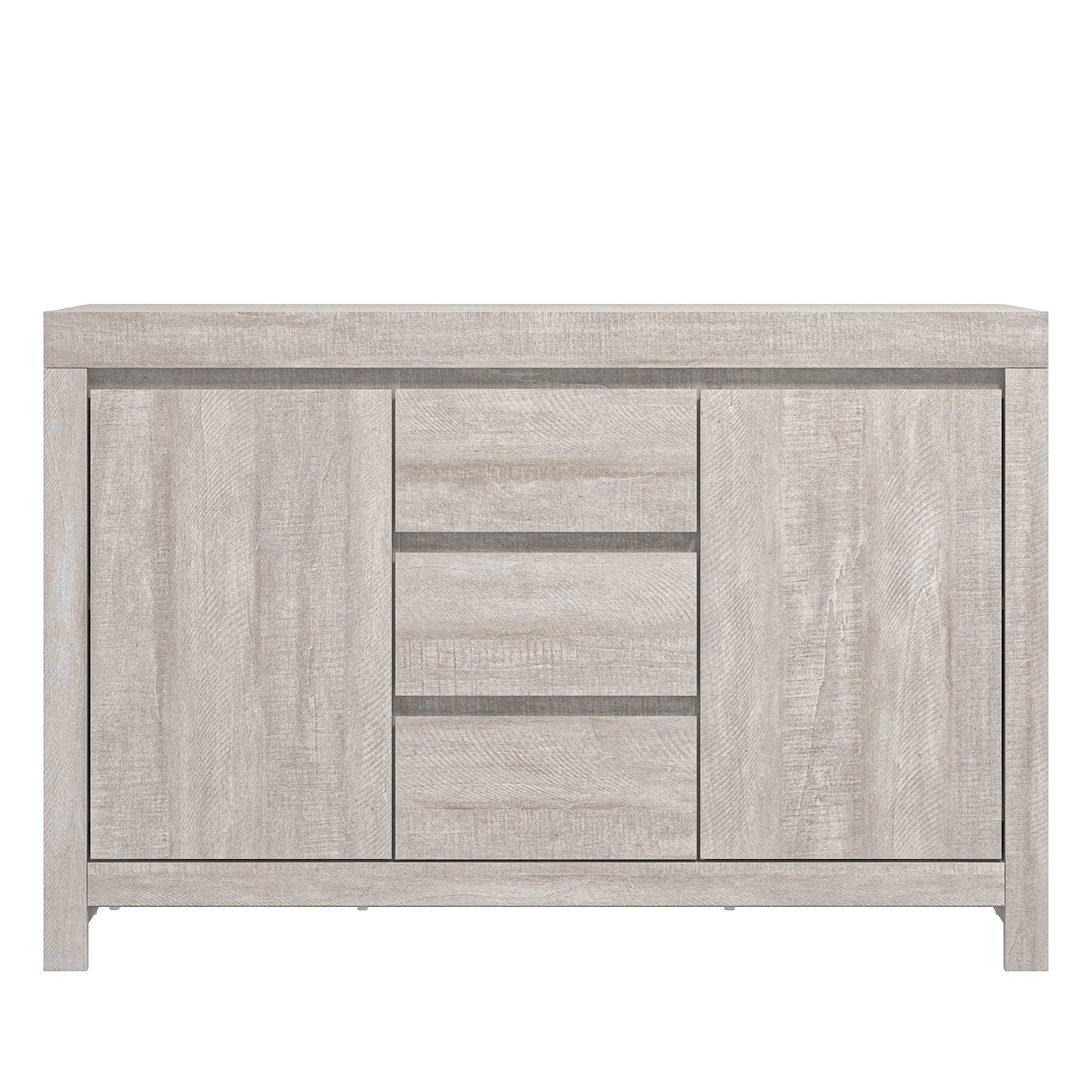 Galano Cubbot Sideboard mit 2 Türen und 3 Schubladen – Aufbewahrungsschrank mit 2 Türen und Schubladen – freistehender Schrank für Wohnzimmer &amp; Flur – 35,3 x 116 x 76,5 cm