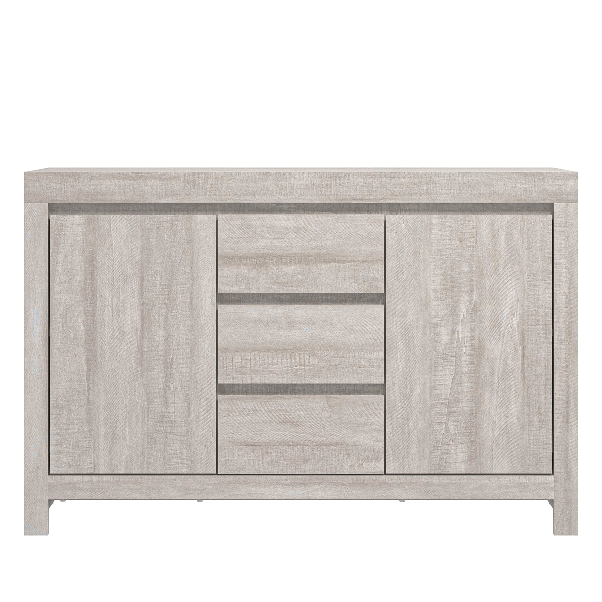 Galano Cubbot 2 Door 3 Drawer Sideboard - Storage Cabinet with 2 Doors and Drawers - Freestanding Cabinet for Living Room & Hallway - 35.3 x 116 x 76.5 cm