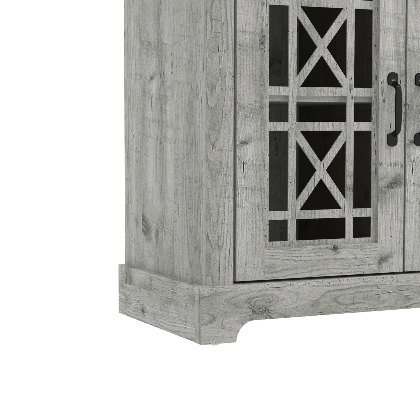 Galano Isadora Accent Cabinet, Accent Furniture, Storage Cabinet for Living Room, Hallway, Kitchen, Buffet Table, 15.67" D x 32.36" W x 29.29" H, Mexican Grey