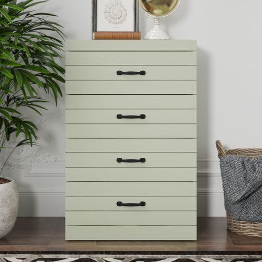 Galano Allington 4 Drawer Chest - Tall Drawer Chest with Storage for Bedroom - Chest of Drawers for Clothes - Storage Cabinet for Hallway, Entryway - Light Green