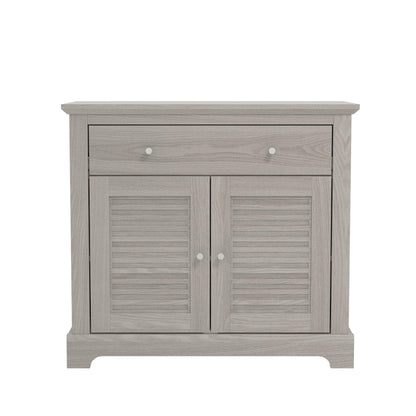 Galano Milan 3 Door 2 Drawer Sideboard - Cabinet Storage Organizer for Your Home - Storage Sideboard - Adjustable Shelves - Warm Grey Oak