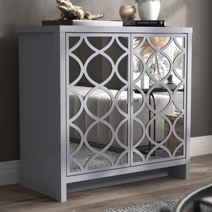 Galano Iris 3 Door Sideboard - Storage Drawer Cabinet for Living Room, Bedroom, or Kitchen - Grey