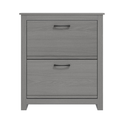 Galano Limestone Shoe Cabinet - 2 Door Shoe Storage Cabinet - Organizers and Storage Cabinet for Hallway - Entryway or Living Room (Dark Grey)