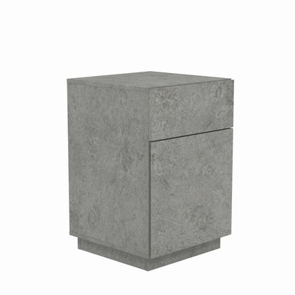 Galano Paxton Bedside Table - Stylish Slim Side Table with Storage - Bedroom Furniture - Storage Cabinet for Hallway Entryway or Bedroom- (Paxton, Concrete)