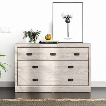 Galano Bristol Dresser - 4 Drawer Chest - Tall Drawer Chest with Storage for Bedroom - Chest of Drawers for Clothes -Organizers & Storage Cabinet for Hallway, Entryway, Living Room - Dusty Grey Oak