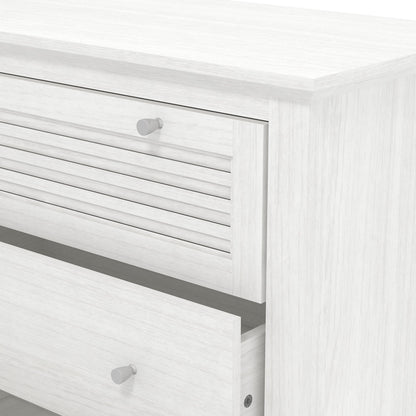 Galano Milan 4 Drawer Chest - Chest of Drawer with Storage for Bedroom - Organizers and Storage Cabinet for Hallway - Entryway or Living Room (Ivory/Oak,)