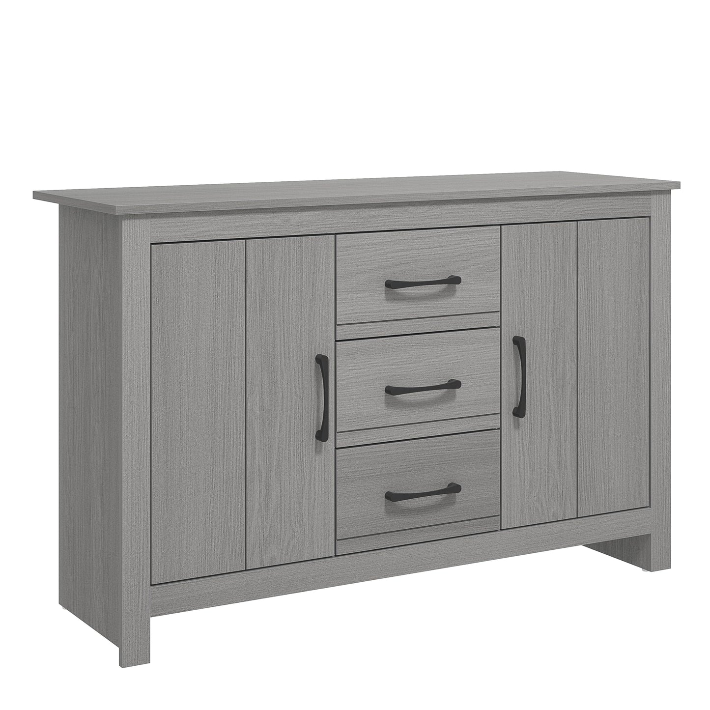 Galano Limestone 2 Door 3 Drawer Sideboard, Storage Cabinet and Organizers, Freestanding Cabinet for Living Room and Entryway (Dark Grey)