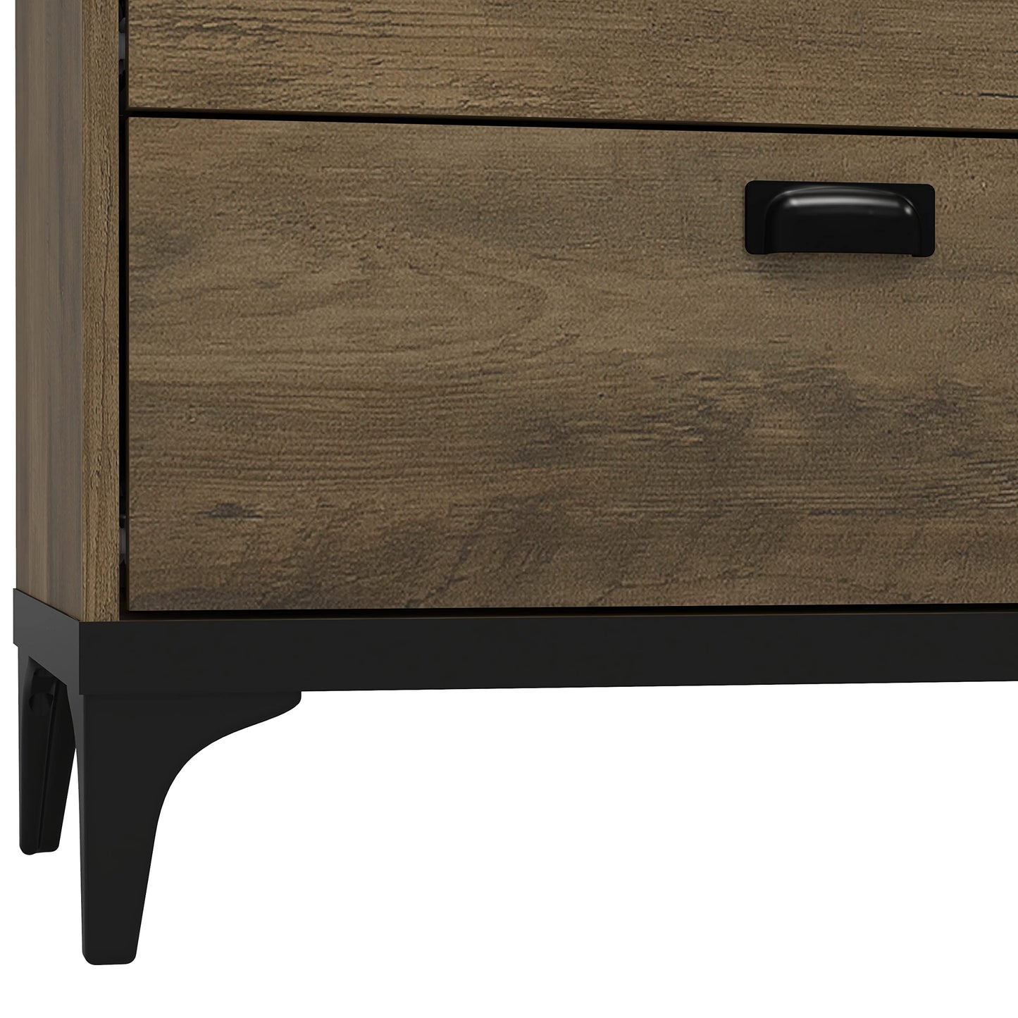 Galano Lawrence 2 Drawer Bedside Table - Bedside Dresser for Bedroom - Organizers and Storage Cabinet for Hallway, Entryway, Living Room, (Knotty Oak)