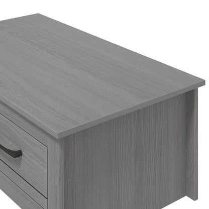 Galano Limestone Coffee Table - 2 Drawer Storage Unit - Engineered Wood Storage Cabinet, Rectangular Living Room Table with Storage (Dark Grey)