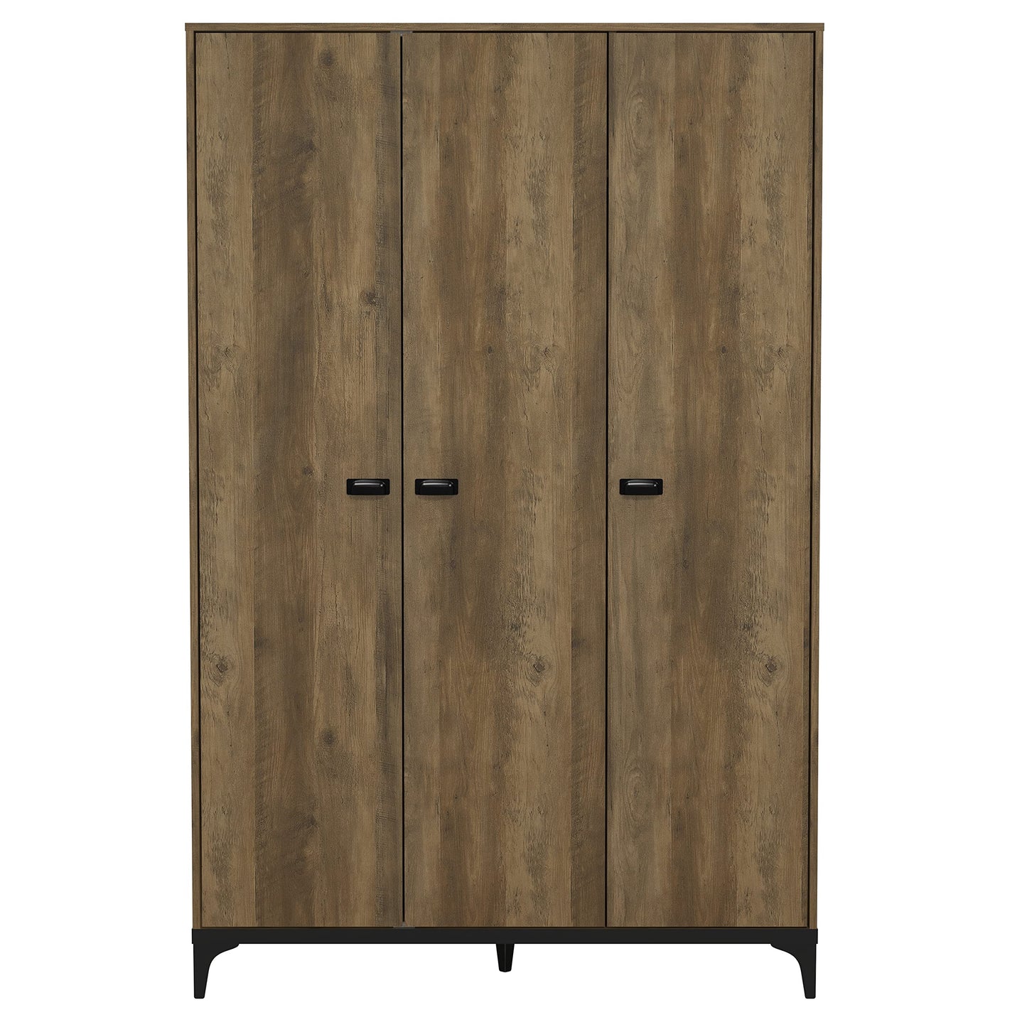 Galano Lawrence 3 Door Wardrobe - Stylish & Sturdy 3 Door Wardrobe - Bedroom Furniture Unit with Hanging Rail Storage - ‎W116.6 x D51.3 x H180.5 cm - Dusty Grey Oak