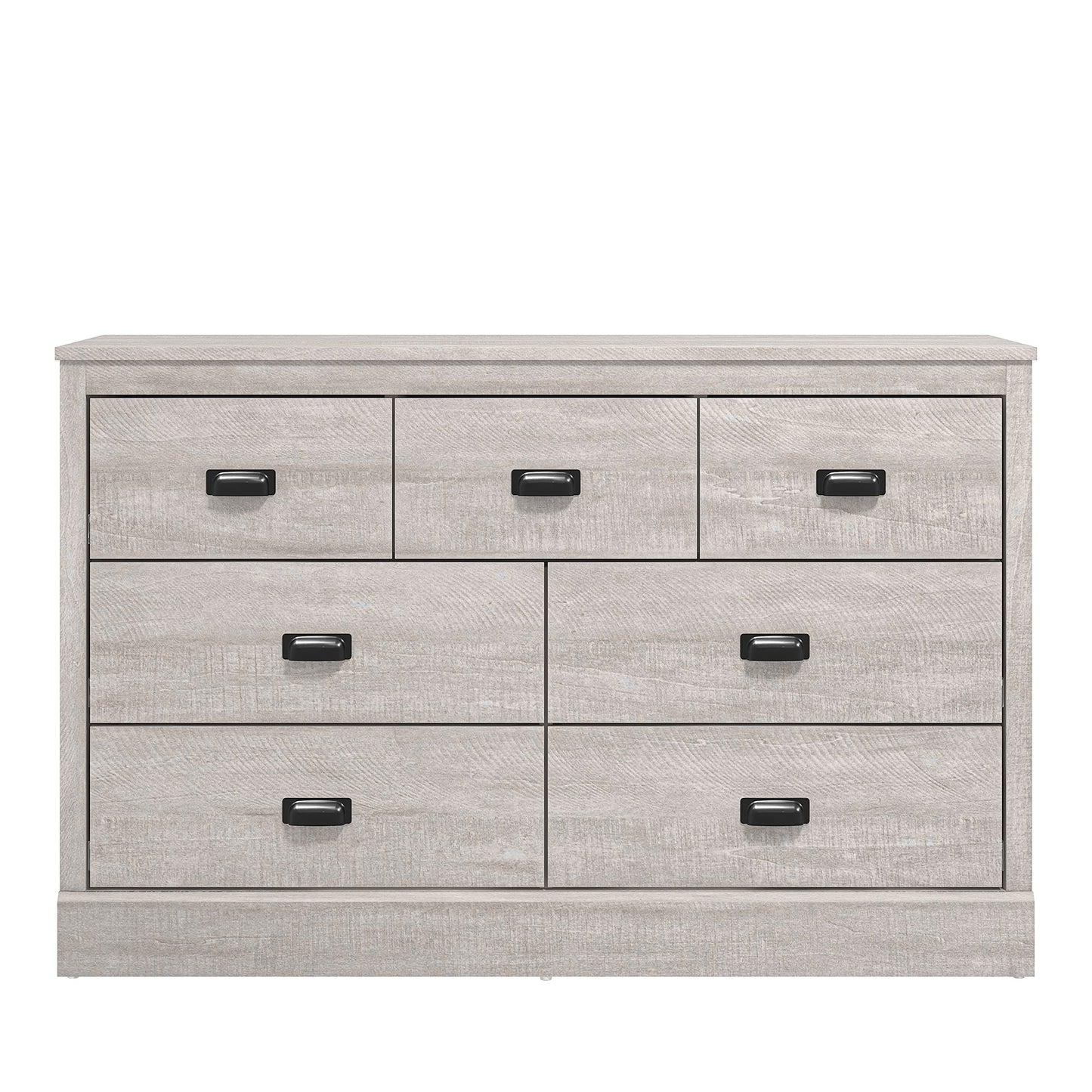 Galano Bristol 2 Drawer Bedside Table - Small Side Table, Organizers and Storage Cabinet for Hallway, Entryway or Bedroom Storage - W47.0 x D40.0 x H54.0cm -Dusty Grey Oak