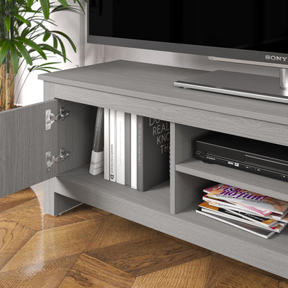 Galano Limestone Wide TV Unit - Entertainment Centre for up to 65" TV - TV Unit with 2 Doors (Dark Grey)