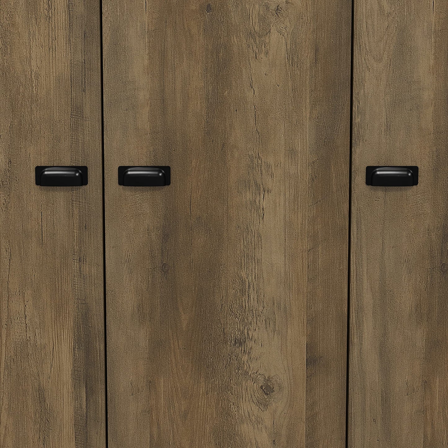 Galano Lawrence 3 Door Wardrobe - Stylish & Sturdy 3 Door Wardrobe - Bedroom Furniture Unit with Hanging Rail Storage - ‎W116.6 x D51.3 x H180.5 cm - Dusty Grey Oak