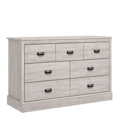 Galano Bristol 2 Drawer Bedside Table - Small Side Table, Organizers and Storage Cabinet for Hallway, Entryway or Bedroom Storage - W47.0 x D40.0 x H54.0cm -Dusty Grey Oak