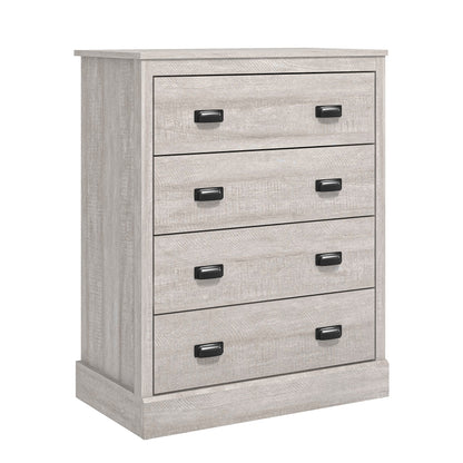 Galano Bristol 2 Drawer Bedside Table - Small Side Table, Organizers and Storage Cabinet for Hallway, Entryway or Bedroom Storage - W47.0 x D40.0 x H54.0cm -Dusty Grey Oak