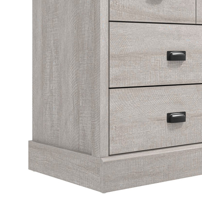 Galano Bristol Dresser - 4 Drawer Chest - Tall Drawer Chest with Storage for Bedroom - Chest of Drawers for Clothes -Organizers & Storage Cabinet for Hallway, Entryway, Living Room - Dusty Grey Oak