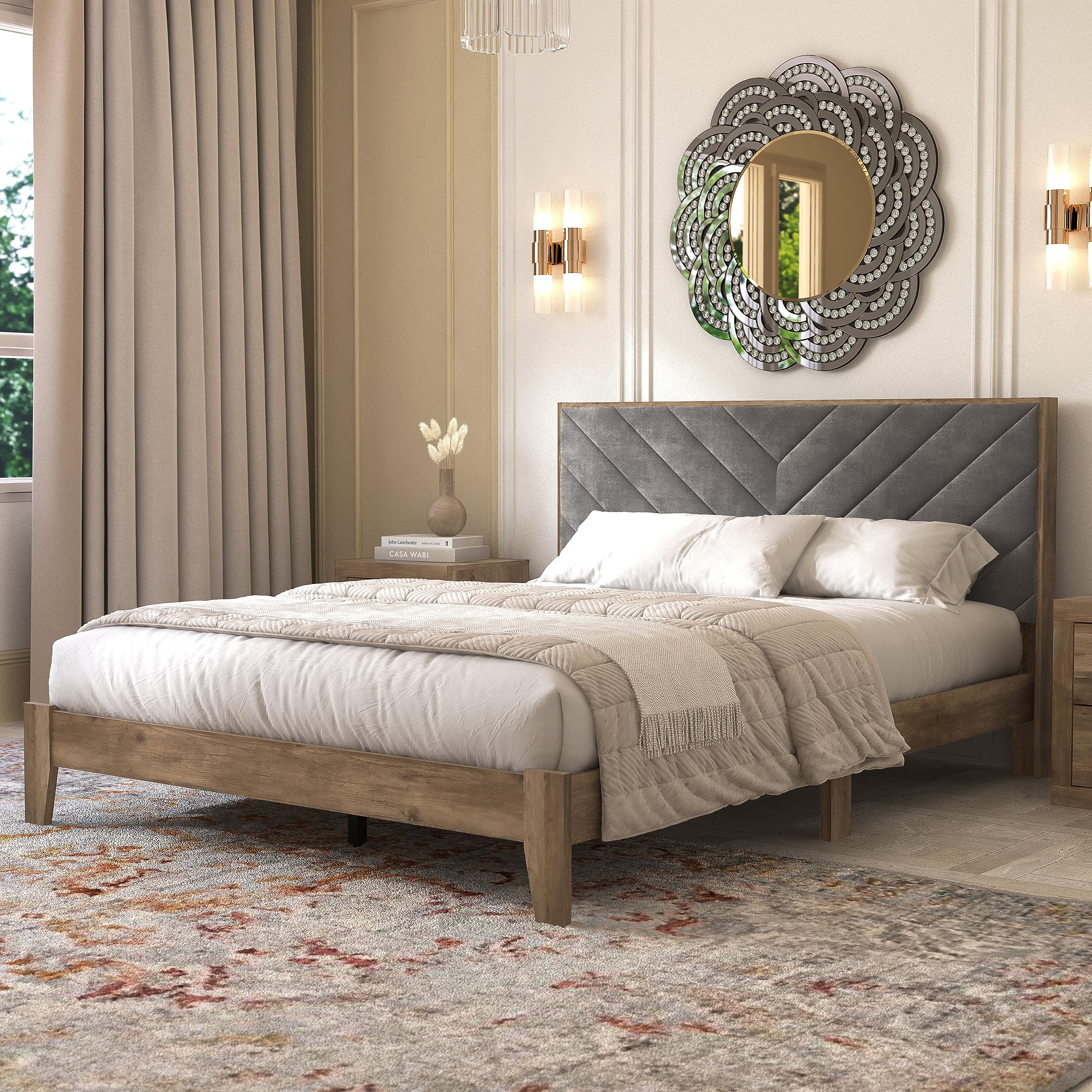 Queen wood box spring online