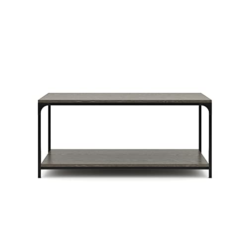 Galano Bowie Coffee Table - Table with Storage - Storage Cabinet for Hallway - Entryway or Living Room - Dark Grey Oak - Galano Furniture