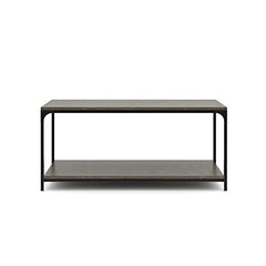 Galano Bowie Coffee Table - Table with Storage - Storage Cabinet for Hallway - Entryway or Living Room - Dark Grey Oak