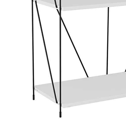 Galano Ezbo 3-Tier Wide Shelf - Entrance Table with Storage Shelves - Narrow 3-Tier Sofa Table - Foyer Table for Entryway - Modern Design Storage Cabinet for Hallway, Living Room, Kitchen - Galano Furniture