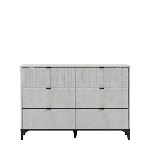 Galano Zaffy 6 Drawer Dresser, Dresser, Dresser with Storage, Chest of Drawers, Organizers and Storage Cabinet for Hallway, Entryway or Living Room