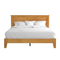 Galano Tiena Queen Bed Frame with Headboard - Bed Frame Queen Size - Queen Size Bed Frame - Wood Slat Support - No Box Spring Needed - Strong Weight Capacity - Amber Walnut