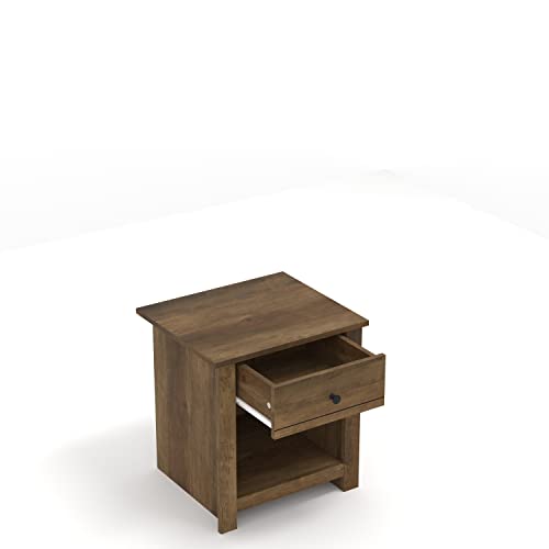 Genoa 1 Drawer Nightstand - Bedside Table Bedroom - Bedside Cabinet - Spacious Storage End Table - Sofa Side Table - Storage Cabinet Living Room Furniture - Knotty Oak - Galano Furniture