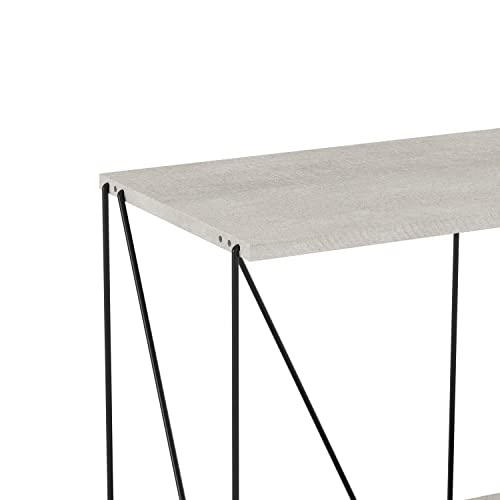 Galano Ezbo 3-Tier Wide Shelf - Entrance Table with Storage Shelves - Narrow 3-Tier Sofa Table - Foyer Table for Entryway - Modern Design Storage Cabinet for Hallway, Living Room, Kitchen - Galano Furniture