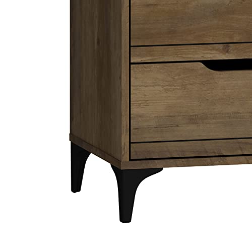 Galano Lilay Nightstand - Nightstand with Drawer - Nightstand Lamp - End Table - Side Table - Bedside Table - Drawer Glides - Engineered Wood - Easy Assembly - Knotty Oak