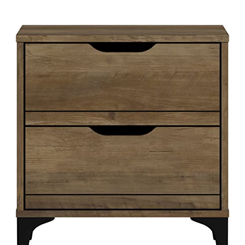 Galano Lilay Nightstand - Nightstand with Drawer - Nightstand Lamp - End Table - Side Table - Bedside Table - Drawer Glides - Engineered Wood - Easy Assembly - Knotty Oak