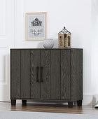 Galano 12 Pair Lucca 2 Door Shoe Storage Cabinet with Doors - Shoe Storage Entryway - Dark Grey Oak - Galano Furniture