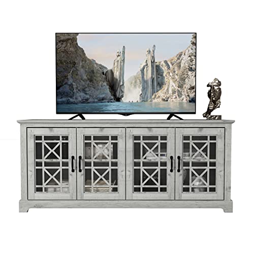 Galano Isadora TV Stand 1700 mm - Entertainment Center for 75 Inch TV – TV Cabinet with 4 Doors - Media Console for Living Room with Storage Shelves - Galano Furniture