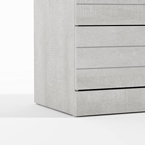 Galano Elis 5 Drawer Dresser - Dressers & Chest of Drawers - Dresser for Bedroom - Bedroom Furniture - Wood Dresser - Clothes Drawer Organizer - Ultra Fast Assembly - Dusty Grey Oak