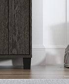 Galano 12 Pair Lucca 2 Door Shoe Storage Cabinet with Doors - Shoe Storage Entryway - Dark Grey Oak - Galano Furniture