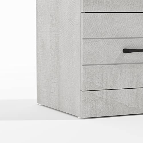 Galano Elis 2 Drawer Nightstand - Wooden Sofa and Bed Side Table - Modern Bedside Lamp Table & Cabinet - Ultra Fast Assembly and Tool-Free - Dusty Grey Oak