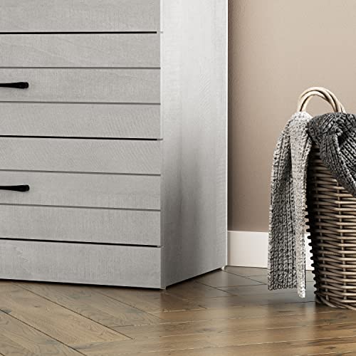 Galano Elis 5 Drawer Dresser - Dressers & Chest of Drawers - Dresser for Bedroom - Bedroom Furniture - Wood Dresser - Clothes Drawer Organizer - Ultra Fast Assembly - Dusty Grey Oak