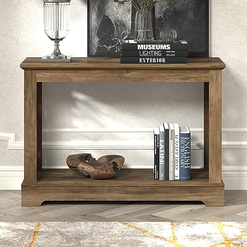 Galano Heron Mission Console Table - Console Table with Storage - Entryway Table - Living Room Tables - Side Table - End Table - Easy Assembly - Knotty Oak