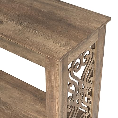 Galano Heron Mission Console Table - Console Table with Storage - Entryway Table - Living Room Tables - Side Table - End Table - Easy Assembly - Knotty Oak