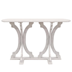 Galano Doynton Console Table, Small Entryway Table, Thin Sofa Table, Side Table, Display Table, for Hallway, Bedroom, Living Room, Foyer, 45.98" D x 11.81" W x 29.92" H, Antique White