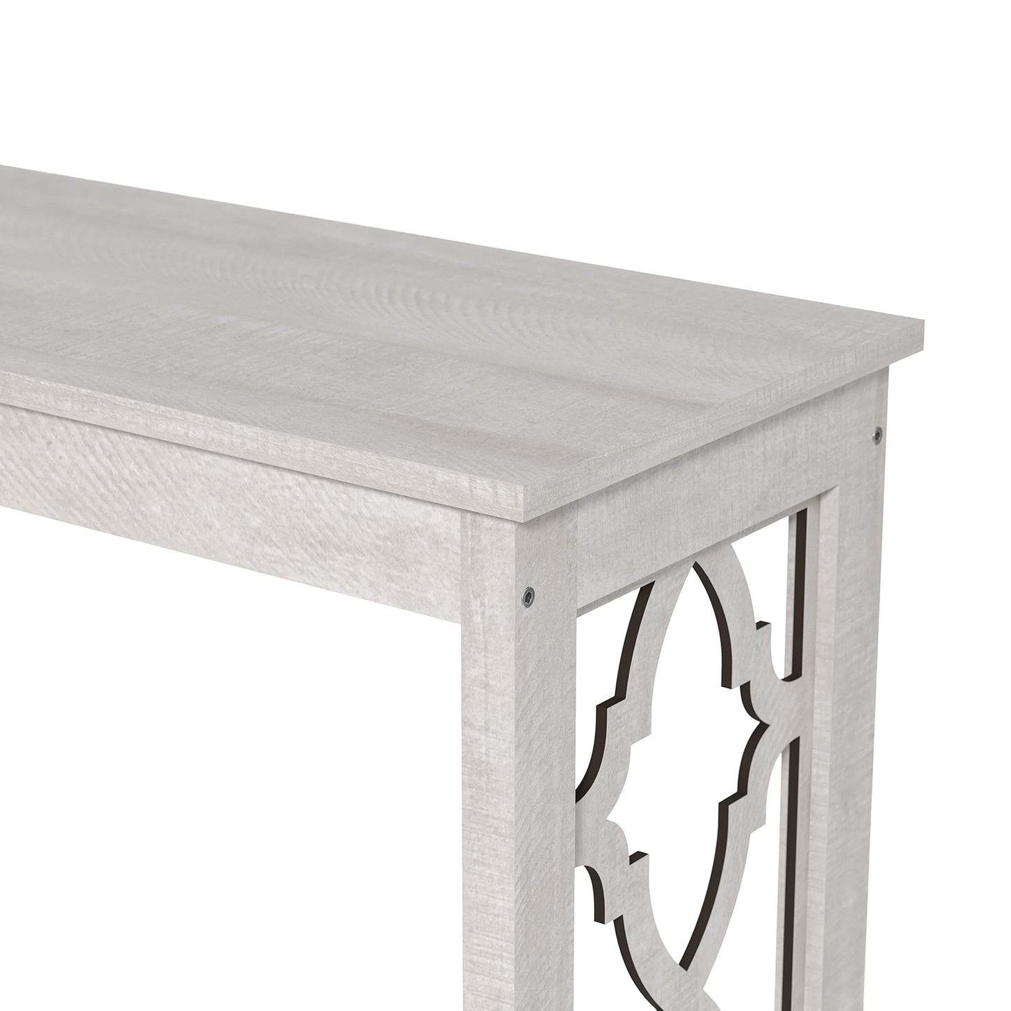 Galano Heron Console Table, Small Entryway Table, Thin Sofa Table, Side Table, Display Table, for Hallway, Bedroom, Living Room, Foyer, 11.61" D x 38.07" W x 31.46" H, Dusty Grey Oak